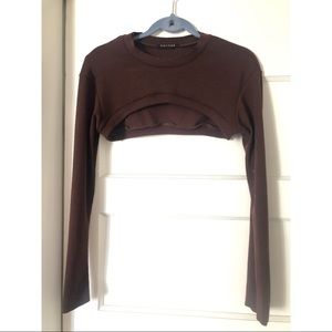 Noctex Reddish-Brown Shrug One Size